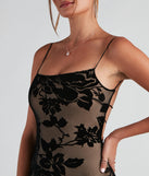 Serve Looks Velvet Floral Mini Dress is a gorgeous pick as your 2023 Homecoming dress or formal gown for wedding guest, fall bridesmaid, or military ball attire!