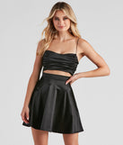 Flirtatious And Chic Satin Skater Dress is the perfect Homecoming look pick with on-trend details to make the 2023 HOCO dance your most memorable event yet!