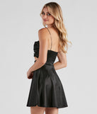 Flirtatious And Chic Satin Skater Dress is the perfect Homecoming look pick with on-trend details to make the 2023 HOCO dance your most memorable event yet!