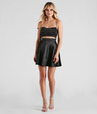 Flirtatious And Chic Satin Skater Dress is the perfect Homecoming look pick with on-trend details to make the 2023 HOCO dance your most memorable event yet!