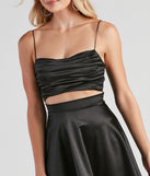 Flirtatious And Chic Satin Skater Dress is the perfect Homecoming look pick with on-trend details to make the 2023 HOCO dance your most memorable event yet!