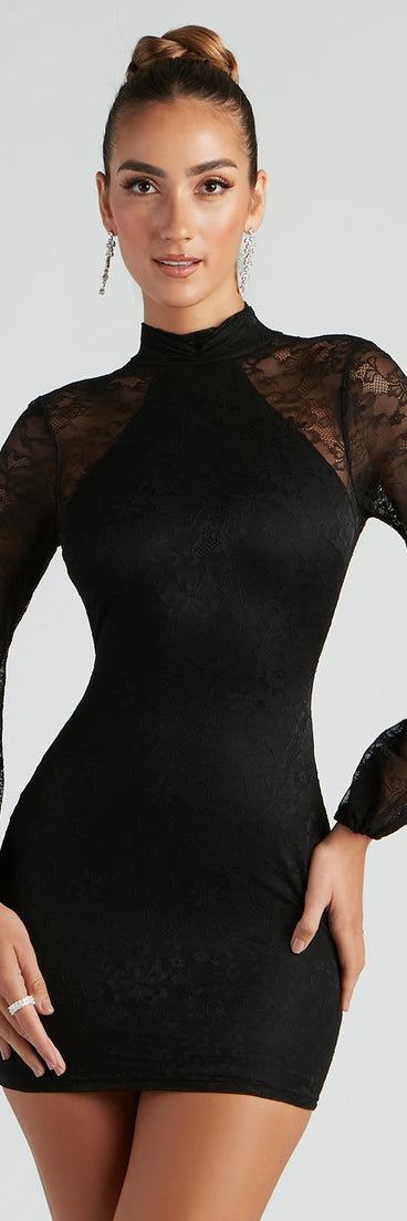 The Fall In Lace Tie Back Mini Dress is a unique party dress to help you create a look for work parties, birthdays, anniversaries, or your next 2023 celebration!