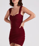 Gorgeous Silhouette Ruched Mini Dress is the perfect Homecoming look pick with on-trend details to make the 2023 HOCO dance your most memorable event yet!