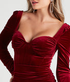 The Luxe Night Out Velvet Corset Mini Dress is a unique party dress to help you create a look for work parties, birthdays, anniversaries, or your next 2023 celebration!