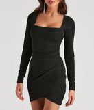 The Sparkle My Way Glitter Mini Dress is a unique party dress to help you create a look for work parties, birthdays, anniversaries, or your next 2023 celebration!