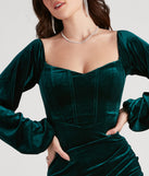 Luxe Lady Sweetheart Velvet Dress