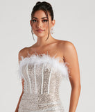 The Shining Impression Sequin Marabou Dress is a unique party dress to help you create a look for work parties, birthdays, anniversaries, or your next 2023 celebration!