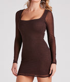 The Party Time Glitter Mesh Mini Dress is a unique party dress to help you create a look for work parties, birthdays, anniversaries, or your next 2023 celebration!