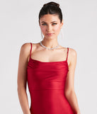 All Eyes On Me Side Slit Midi Dress is a gorgeous pick as your 2024 prom dress, wedding guest dress, and bridesmaid or military ball gown!
