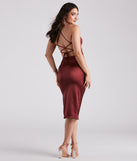 Smooth Like Me Satin Halter Midi Dress is the perfect Homecoming look pick with on-trend details to make the 2023 HOCO dance your most memorable event yet!