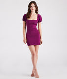 Oh-So-Sweet Puff Sleeve Mini Dress