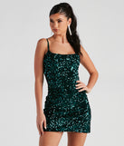The Dazzle Me Sequin Bodycon Dress is a unique party dress to help you create a look for work parties, birthdays, anniversaries, or your next 2023 celebration!