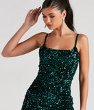 The Dazzle Me Sequin Bodycon Dress is a unique party dress to help you create a look for work parties, birthdays, anniversaries, or your next 2023 celebration!