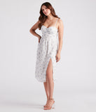 Floral Day Dream Chiffon Midi Dress creates the perfect summer wedding guest dress or cocktail party dresss with stylish details in the latest trends for 2023!