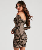 The Regal Chick Off The Shoulder Dress is a unique party dress to help you create a look for work parties, birthdays, anniversaries, or your next 2023 celebration!