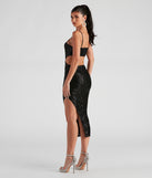 The Act The Part Sequin Midi Dress is a unique party dress to help you create a look for work parties, birthdays, anniversaries, or your next 2023 celebration!