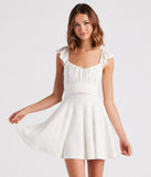 Made You Flirt Lace Skater Dress