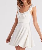 Made You Flirt Lace Skater Dress