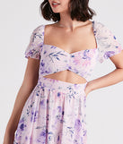 Life's A Breeze Floral Cutout Midi Dress creates the perfect summer wedding guest dress or cocktail party dresss with stylish details in the latest trends for 2023!