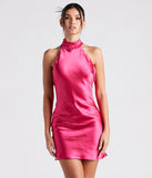 The Irresistible Charm Satin A-Line Dress is a unique party dress to help you create a look for work parties, birthdays, anniversaries, or your next 2023 celebration!