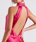 The Irresistible Charm Satin A-Line Dress is a unique party dress to help you create a look for work parties, birthdays, anniversaries, or your next 2023 celebration!