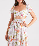 Room To Grow Floral Cutout Midi Dress creates the perfect summer wedding guest dress or cocktail party dresss with stylish details in the latest trends for 2023!