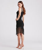 Roaring 20s Sleeveless Fringe Midi Dress is the perfect Homecoming look pick with on-trend details to make the 2023 HOCO dance your most memorable event yet!