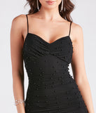 Cover Of Night Faux Pearl Mini Dress is a gorgeous pick as your 2023 Homecoming dress or formal gown for wedding guest, fall bridesmaid, or military ball attire!