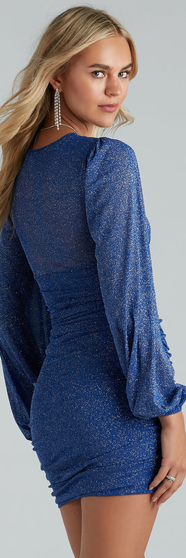 Impeccable Shine Glitter Mesh Party Dress