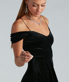 Nothing But Sparkles Velvet Glitter Short Dress