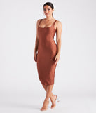 Desirable Shine Tank Midi Dress creates the perfect summer wedding guest dress or cocktail party dresss with stylish details in the latest trends for 2023!