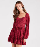 Shadow Blooms Floral Skater Dress creates the perfect summer wedding guest dress or cocktail party dresss with stylish details in the latest trends for 2023!