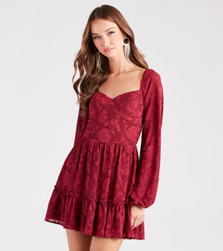 Shadow Blooms Floral Skater Dress creates the perfect summer wedding guest dress or cocktail party dresss with stylish details in the latest trends for 2023!