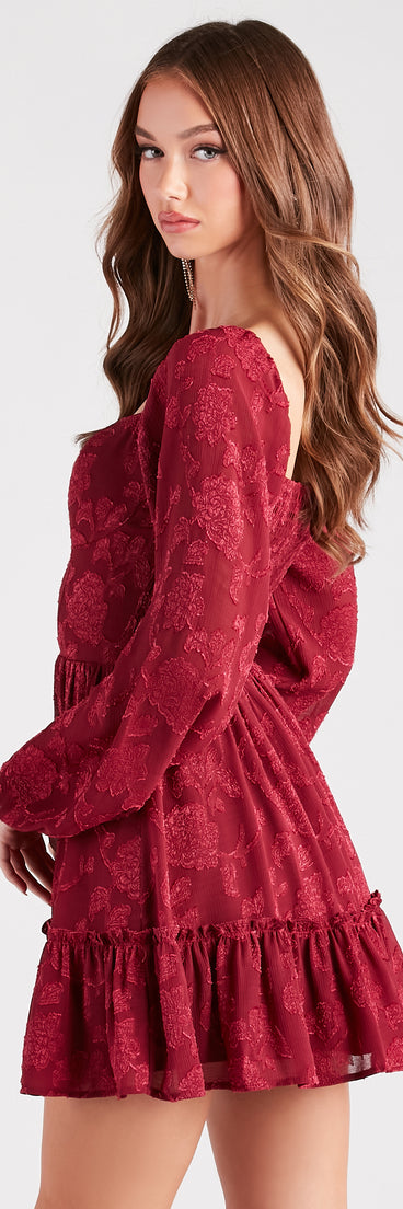 Shadow Blooms Floral Skater Dress as your 2024 graduation dress will help you be ready to celebrate and feel stylish at your commencement ceremony or grad party!