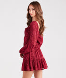 Shadow Blooms Floral Skater Dress creates the perfect summer wedding guest dress or cocktail party dresss with stylish details in the latest trends for 2023!
