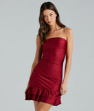 Such A Flirt Ruffled Bodycon Mini Dress