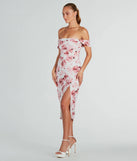 Essential for vacations or summer days, the Enchanting Blooms Floral Linen Midi Dress is a sundress or milkmaid dress with sleek and flirty details.