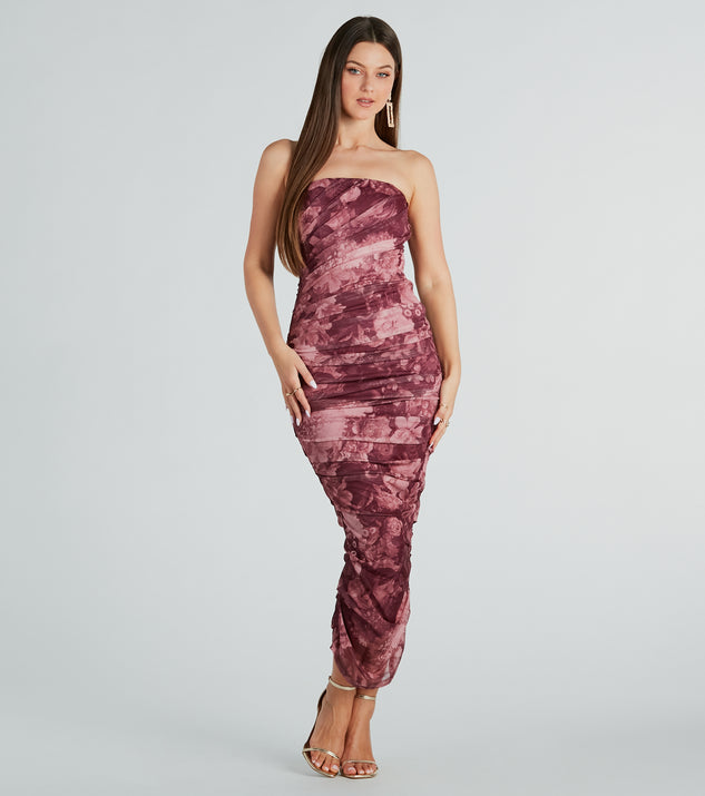 Irresistible Blooms Floral Strapless Maxi Dress | Windsor