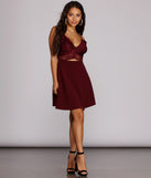 Lavish In Lace Skater Dress is the perfect Homecoming look pick with on-trend details to make the 2023 HOCO dance your most memorable event yet!