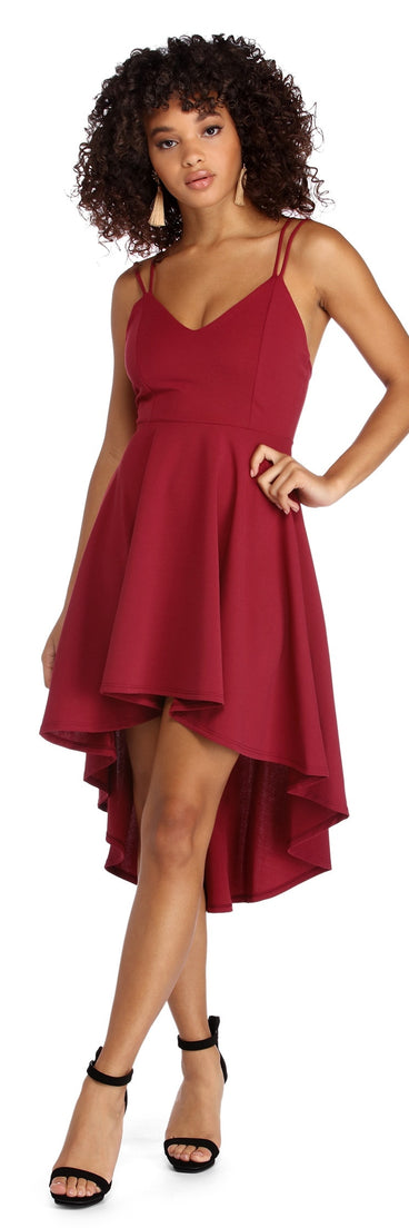 Cross Back High-Low Dress is the perfect Homecoming look pick with on-trend details to make the 2023 HOCO dance your most memorable event yet!