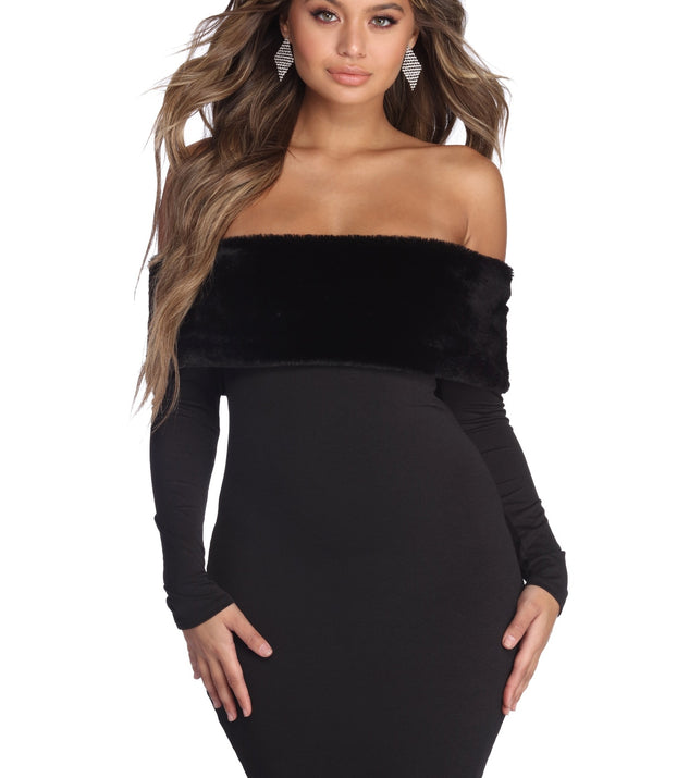 Faux-Ever Yours Mini Dress