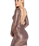 Dip Back Sequin Dress