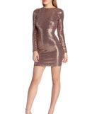 Dip Back Sequin Dress