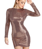 Dip Back Sequin Dress