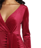 Chasing Waterfalls Velvet Dress