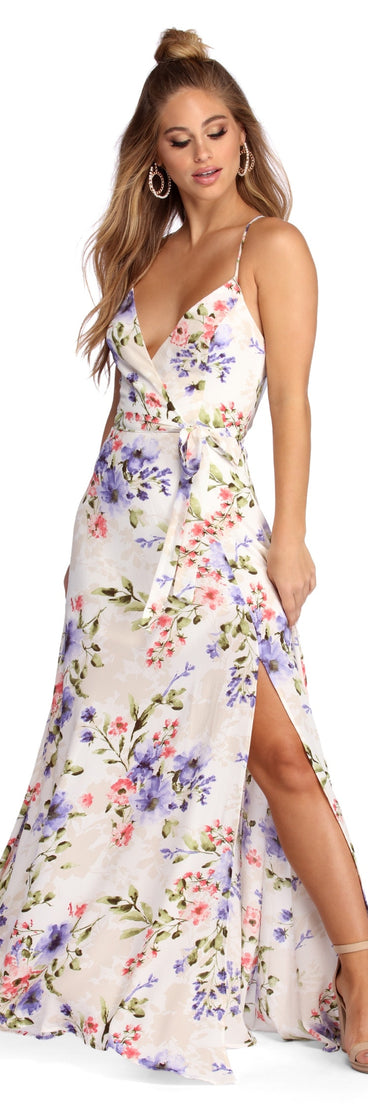 Wrapped In Florals Maxi Dress