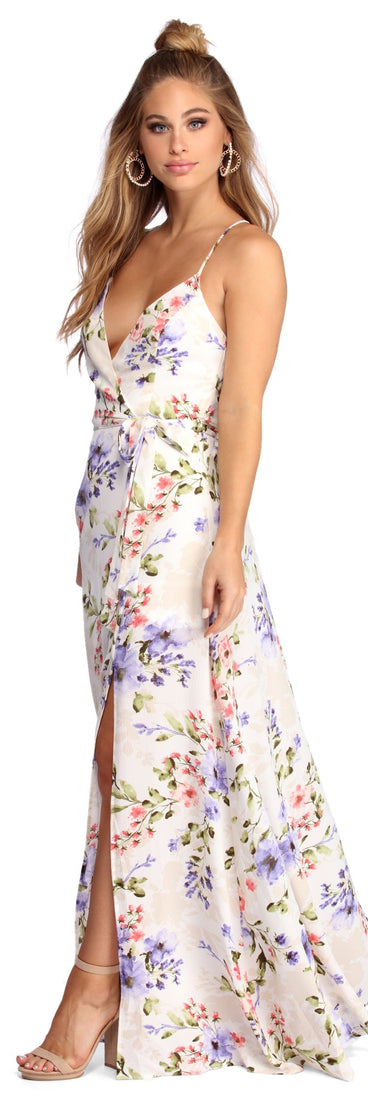 Wrapped In Florals Maxi Dress