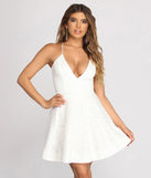 All About The Lace Skater Dress helps create the best bachelorette party outfit or the bride's sultry bachelorette dress for a look that slays!