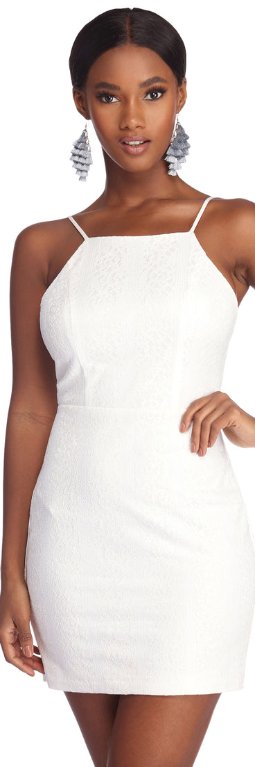 Laced With Grace Mini Dress is the perfect Homecoming look pick with on-trend details to make the 2023 HOCO dance your most memorable event yet!