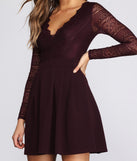 Secret Obsession Lace Skater Dress is the perfect Homecoming look pick with on-trend details to make the 2023 HOCO dance your most memorable event yet!
